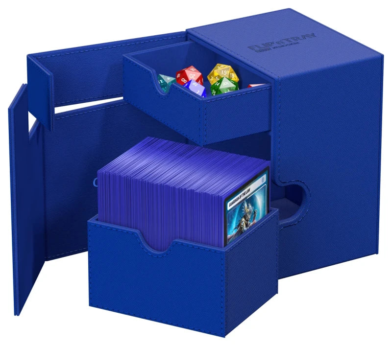Ultimate Guard Flip n Tray 133 Blue Xenoskin Deck Box