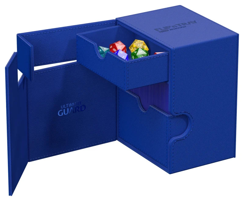 Ultimate Guard Flip n Tray 133 Blue Xenoskin Deck Box