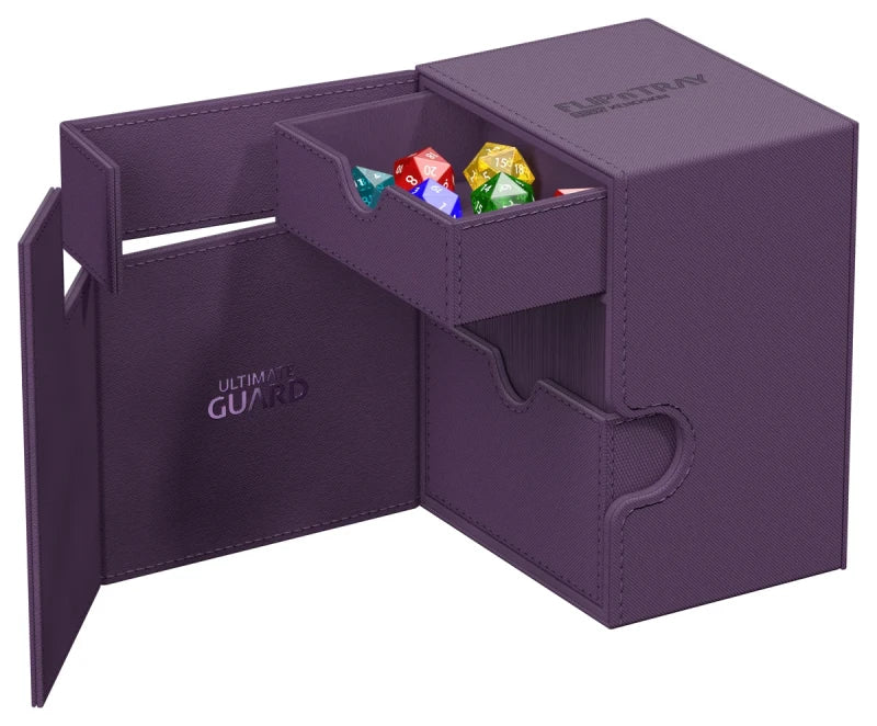 Ultimate Guard Flip n Tray 133 Purple Xenoskin Deck Box