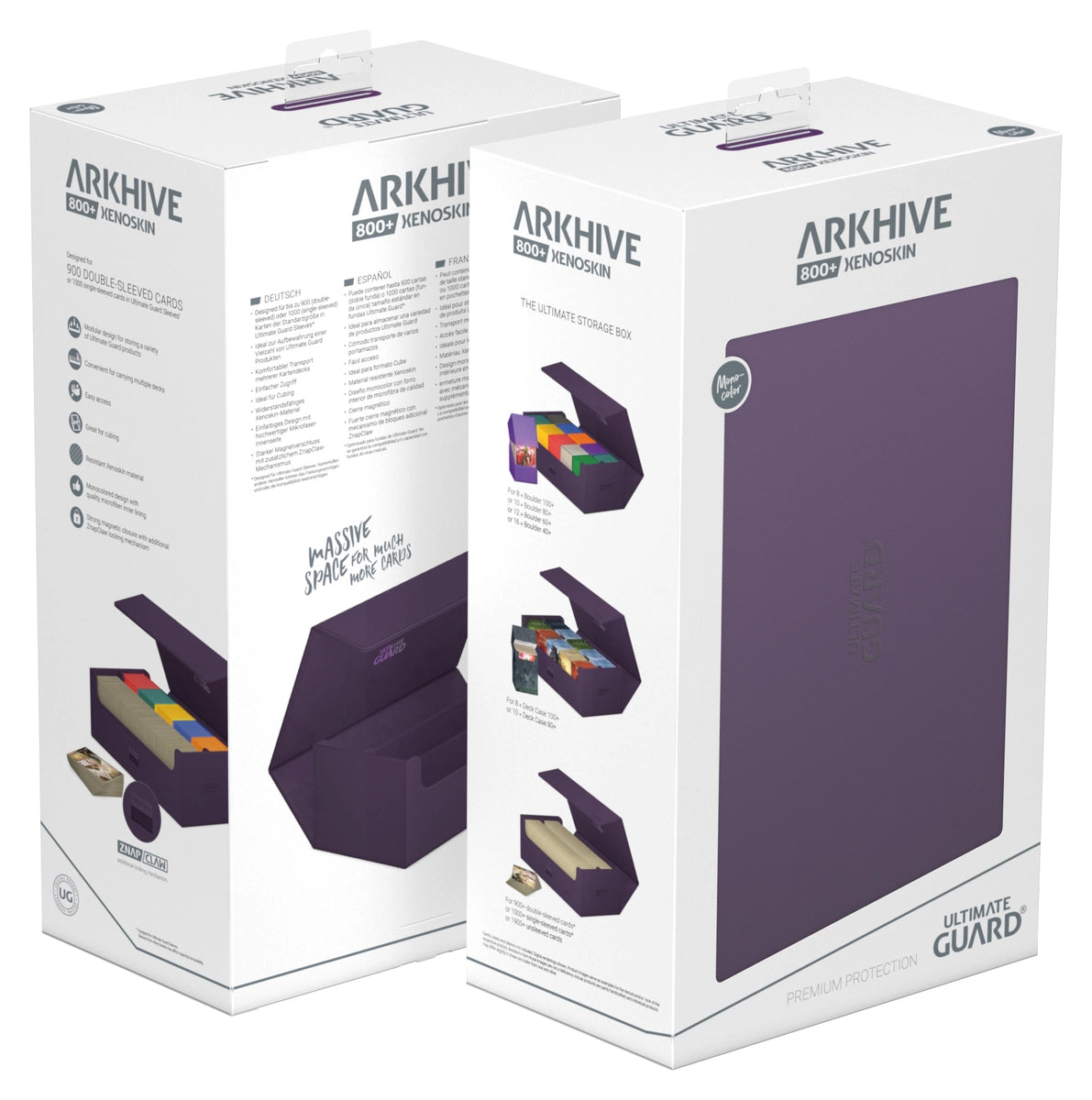 Ultimate Guard Arkhive 800+ Xenoskin Purple Deck Case