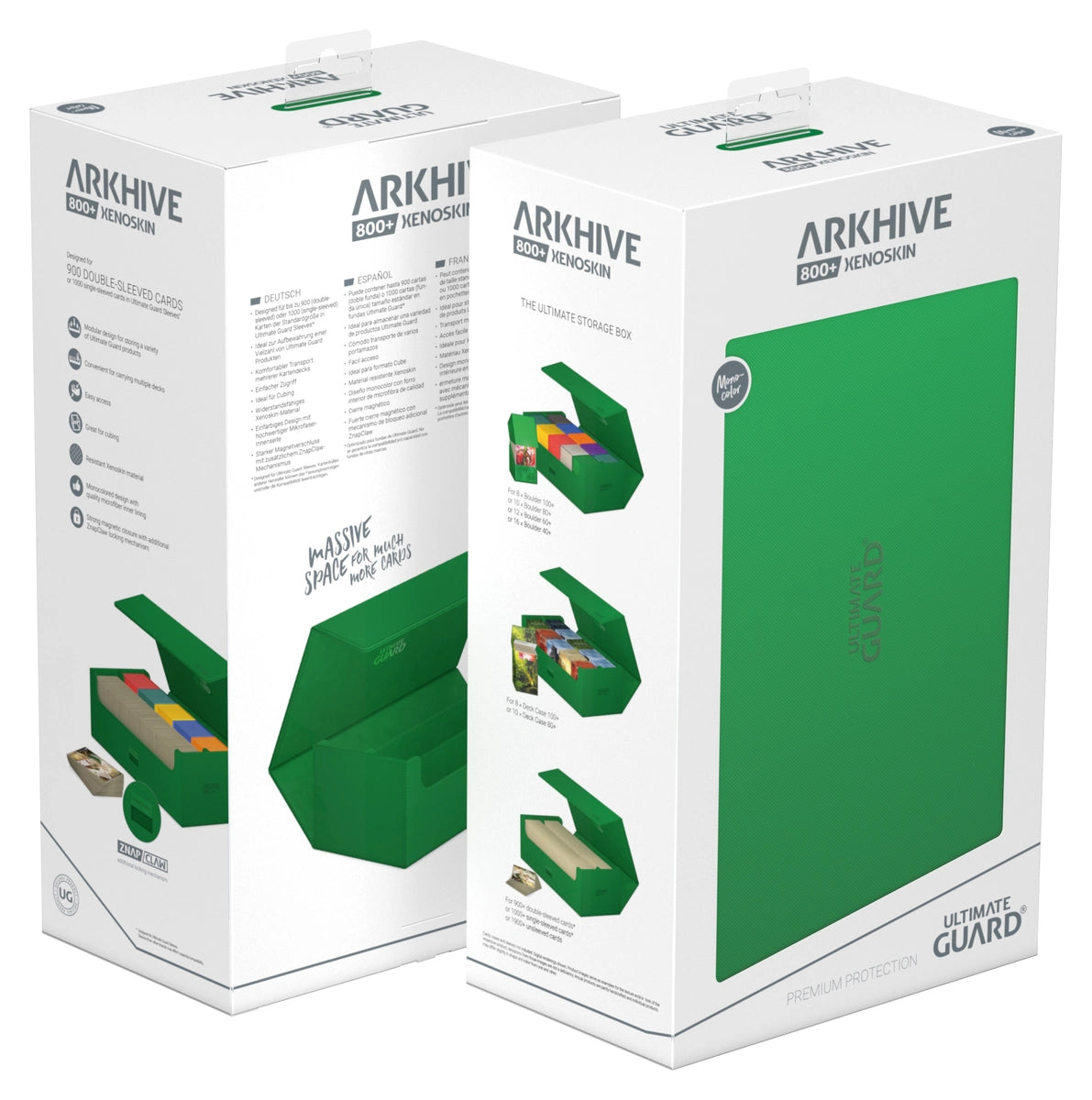 Ultimate Guard Arkhive 800+ Xenoskin Green Deck Case