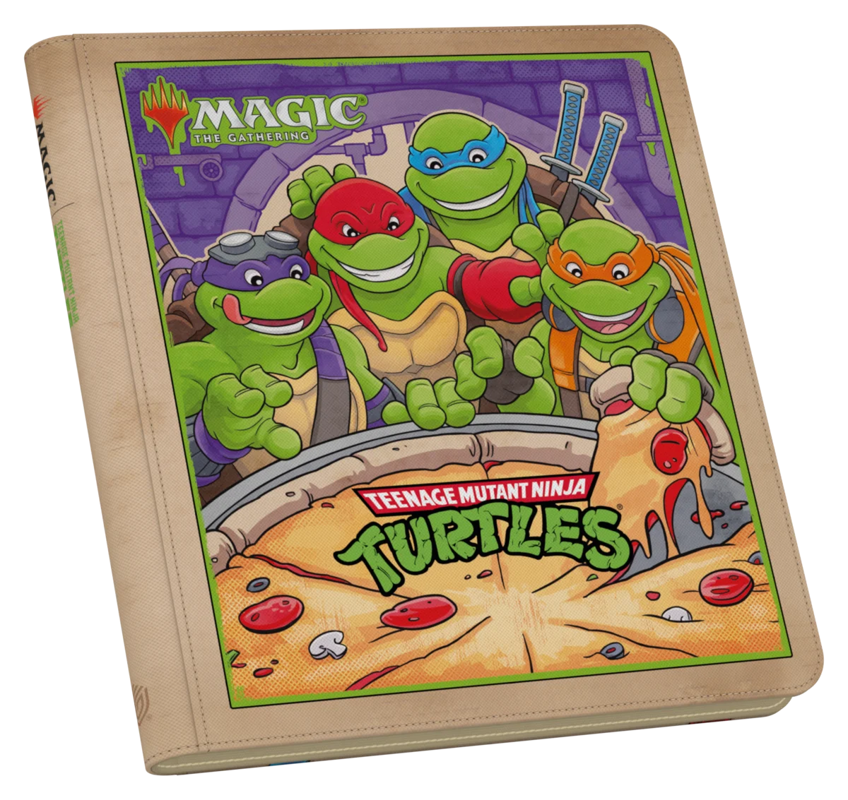 TMNT Pizza Box Zipfolio 480 Card Binder
