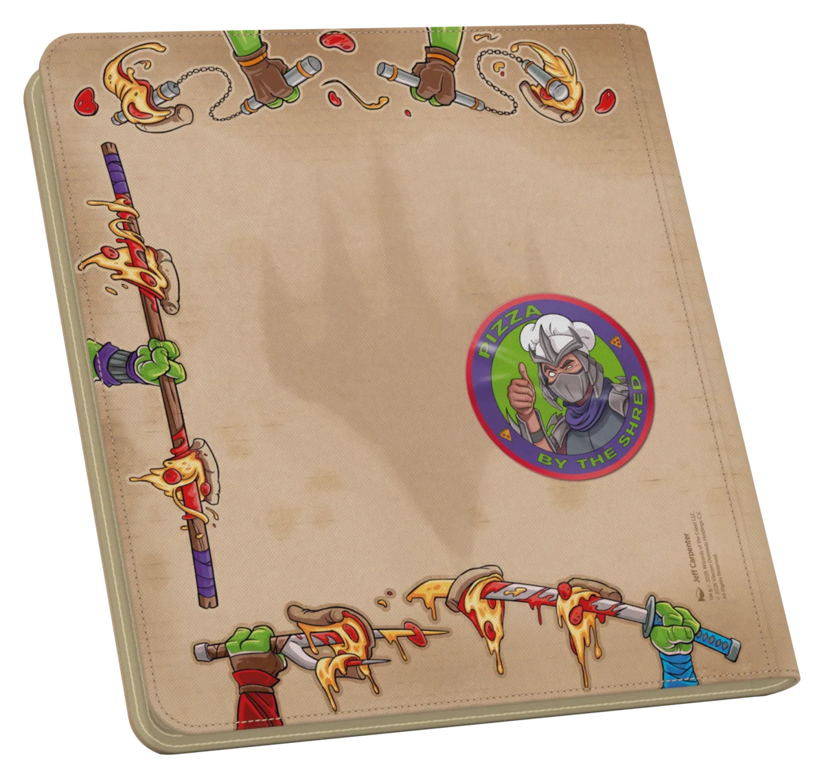 TMNT Pizza Box Zipfolio 480 Card Binder