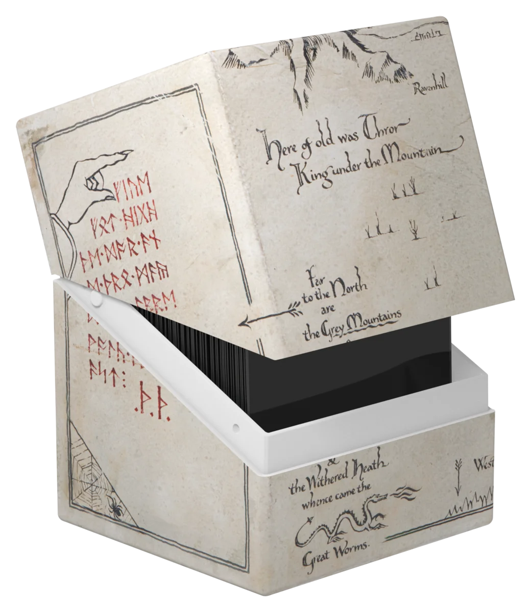 The Hobbit Boulder 100 Deck Box - Thror's Map (Glow in the Dark)