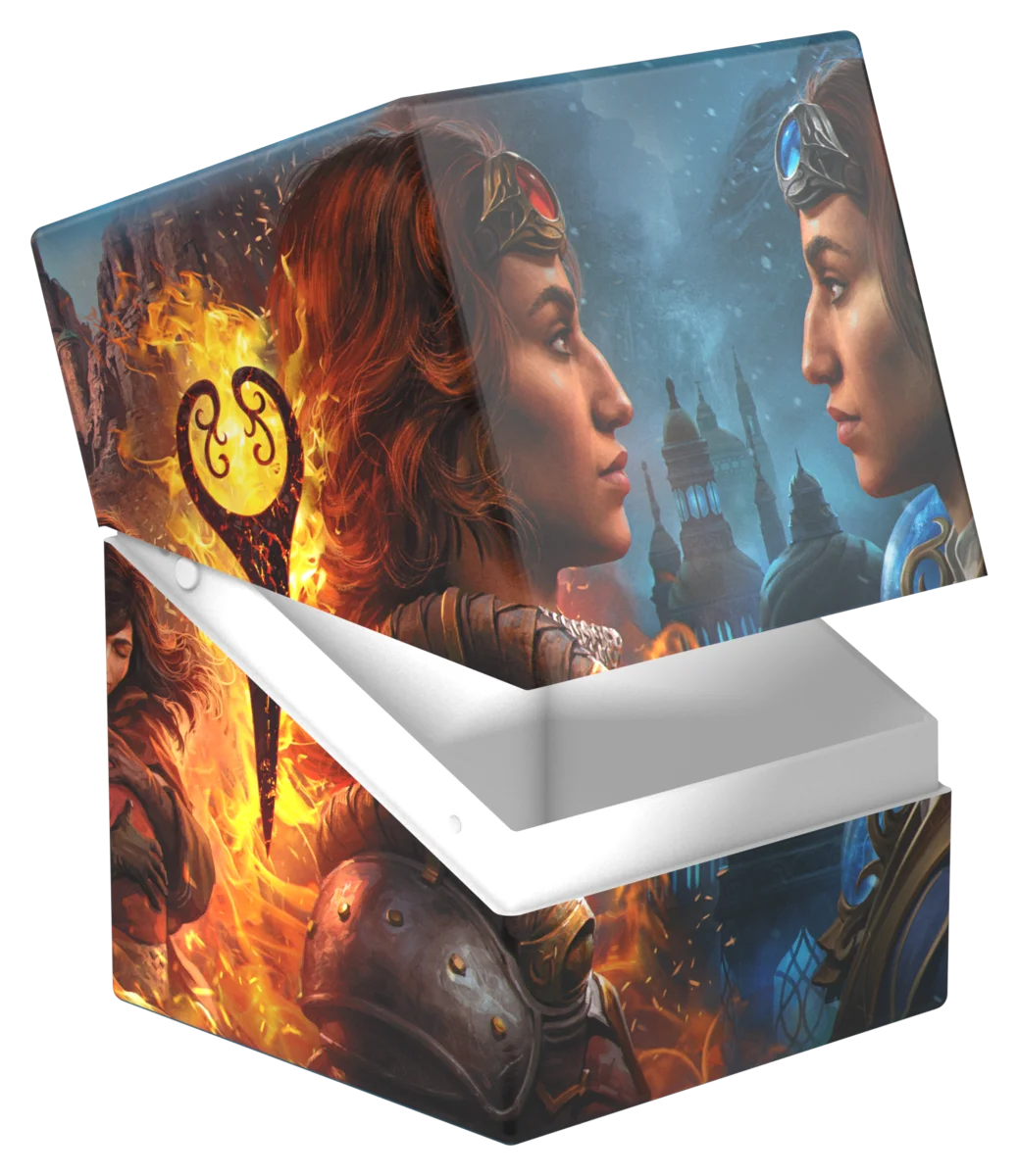 Reality Fracture Boulder 100+ Deck Box - Way of the Pyromancer/Way of the Cryomancer