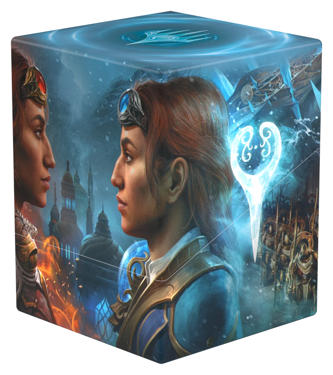 Reality Fracture Boulder 100+ Deck Box - Way of the Pyromancer/Way of the Cryomancer