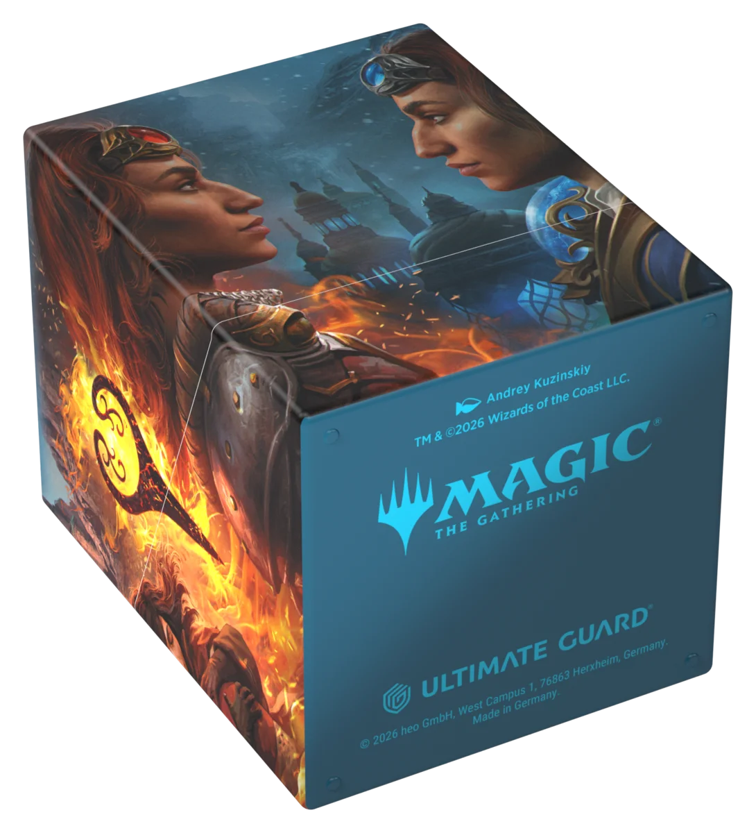 Reality Fracture Boulder 100+ Deck Box - Way of the Pyromancer/Way of the Cryomancer