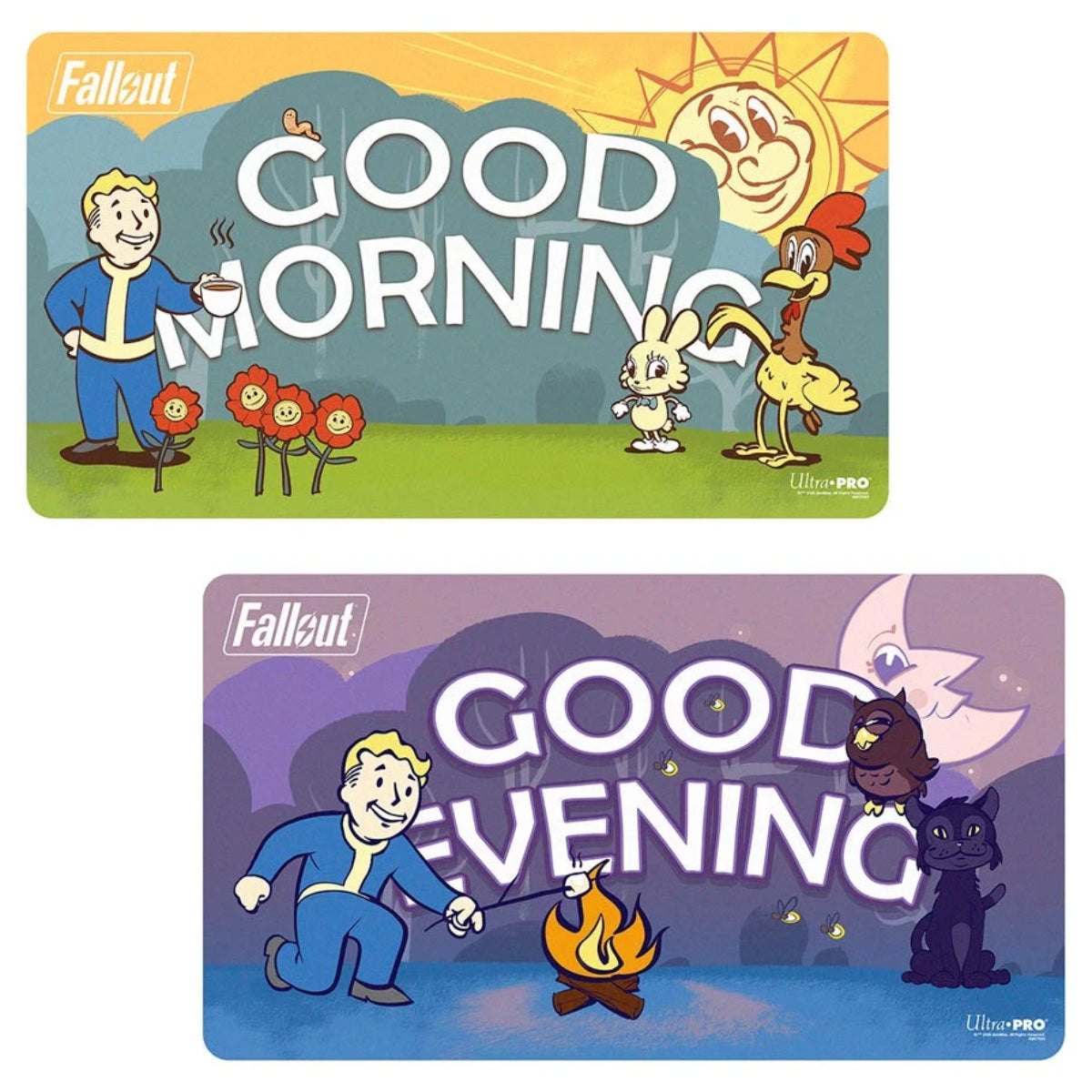 Fallout: Vault Boy - Good Morning/Good Evening Double Sided Playmat