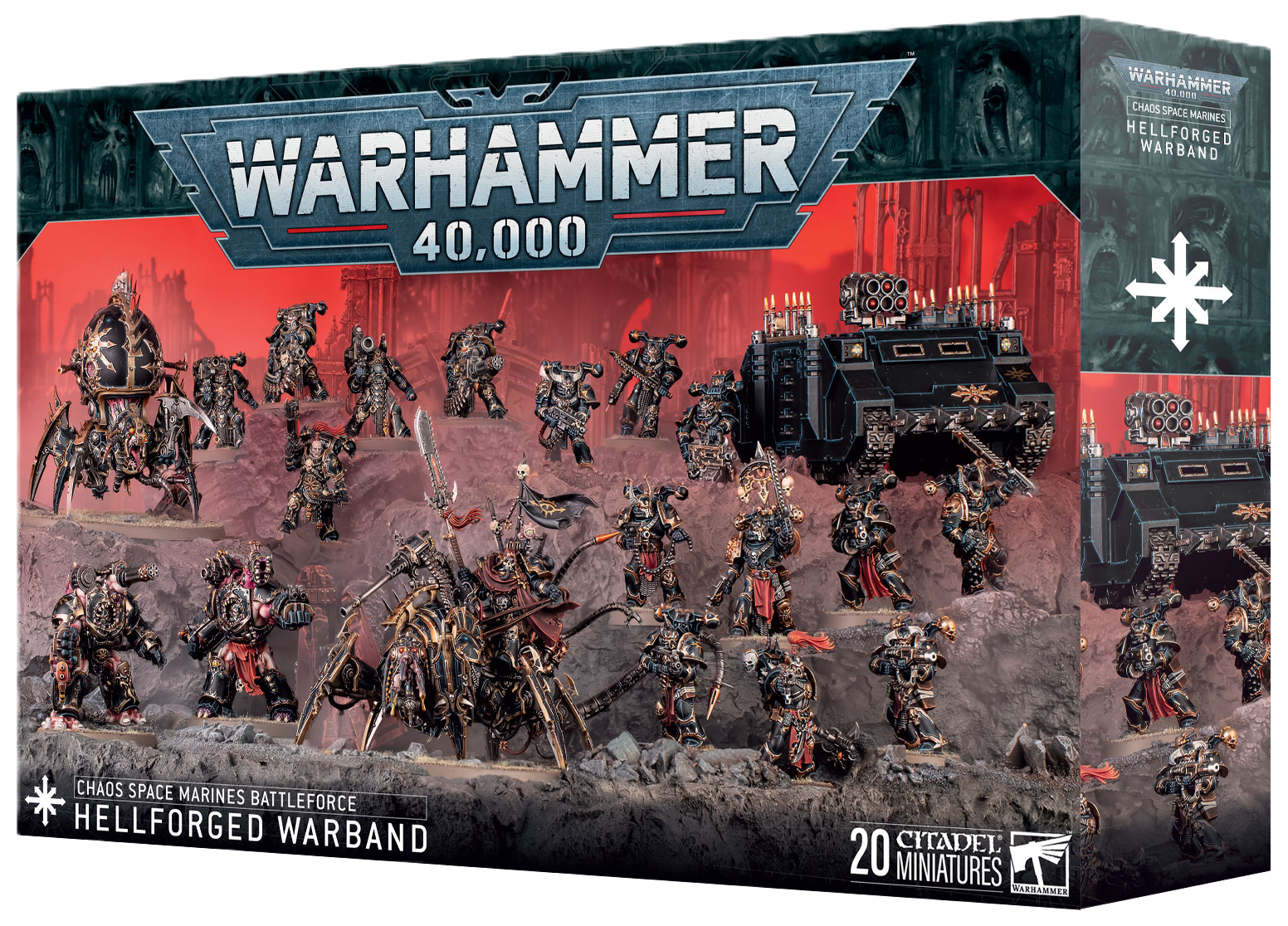 Warhammer 40K Chaos Space Marines Hellforged Warband Battleforce - Preorder