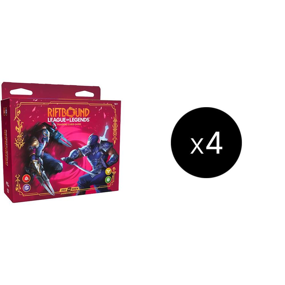 Riftbound Vendetta Showdown Decks: Zed vs Shen Display