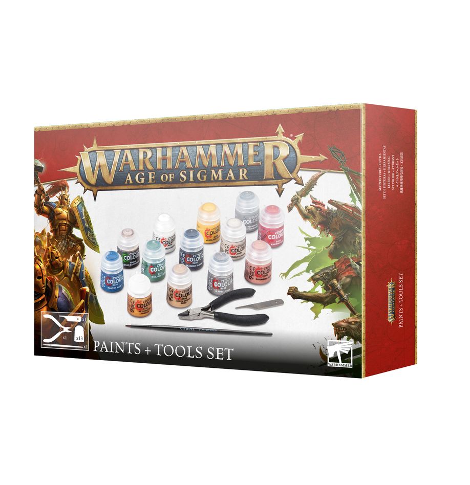 Warhammer AoS Paints + Tools Set