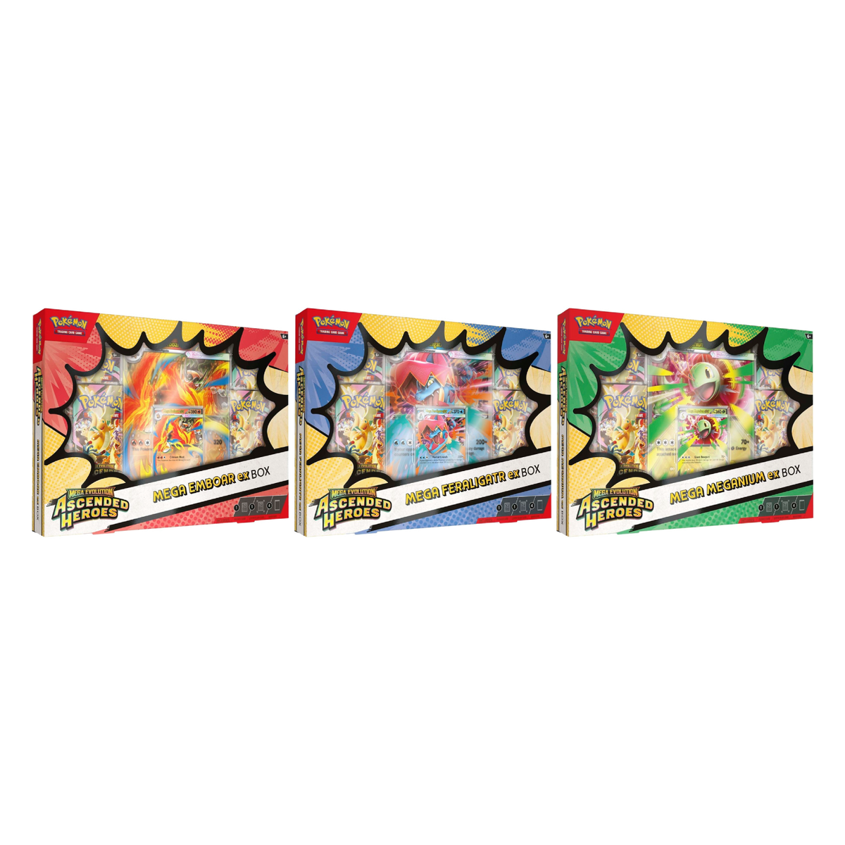 Pokemon ME2.5 Ascended Heroes ex Boxes Set of 3