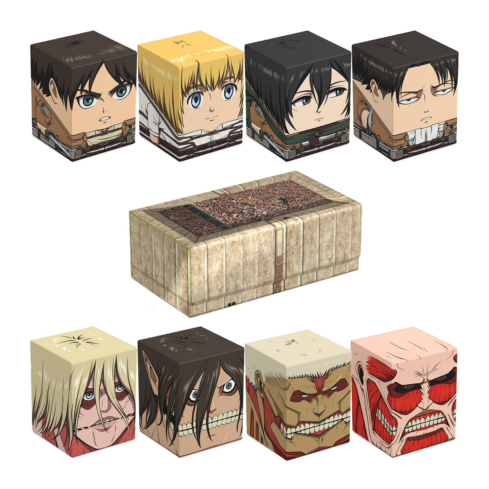 Attack on Titan Ultimate Guard Squaroes Deck Box Bundle