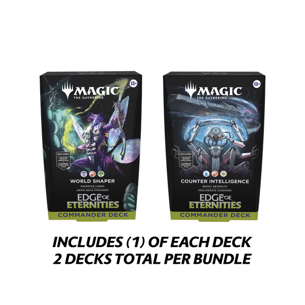 edge of eternities mtg commander deck Magic the Gathering Edge of Eternities Commander Deck Bundle (Set of 2)