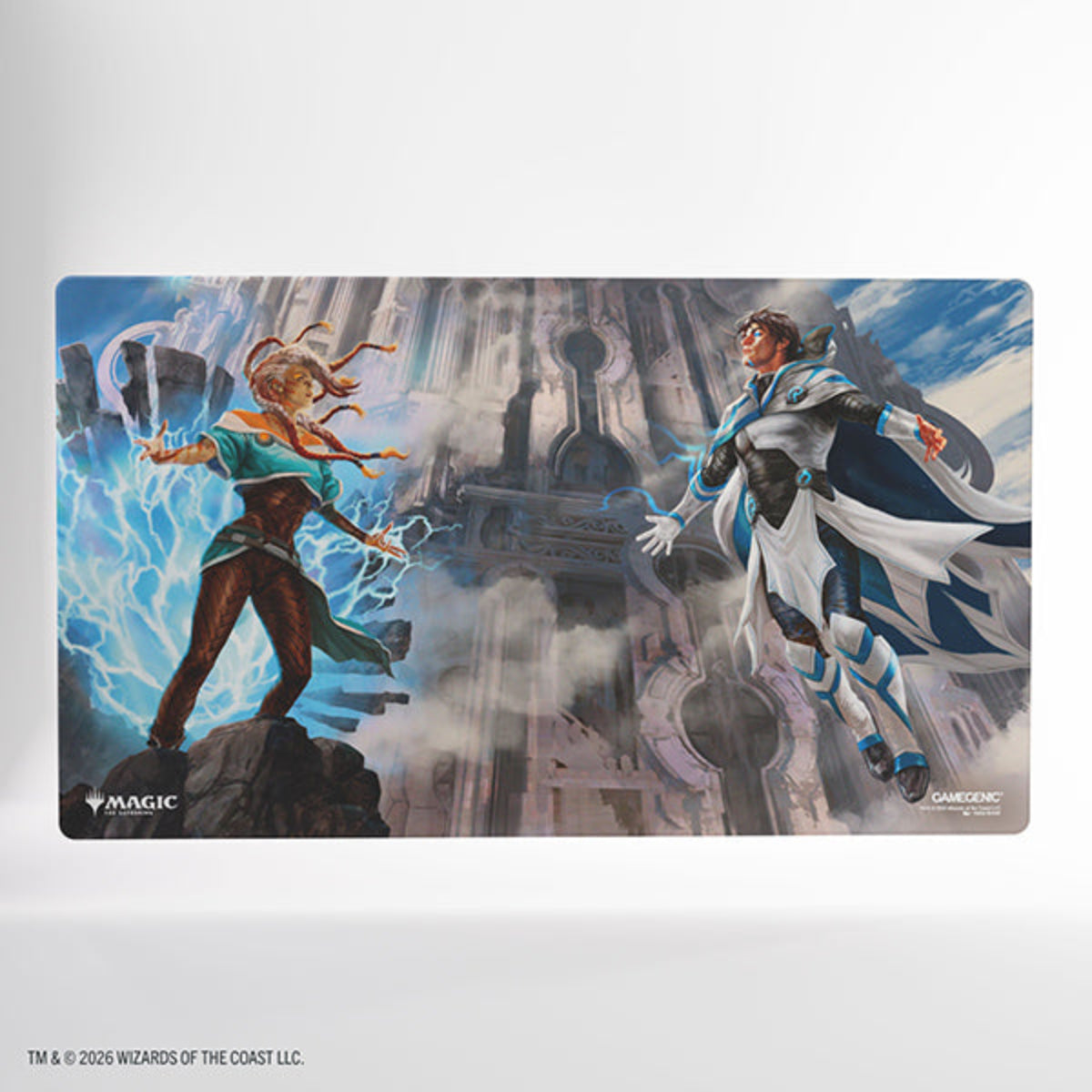 Reality Fracture Shiny Playmat - Tam Beleren, Conflicted/Jace, Building Reality