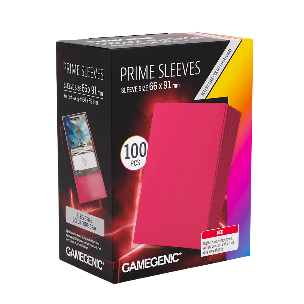 Gamegenic 100ct Prime Sleeves - Red