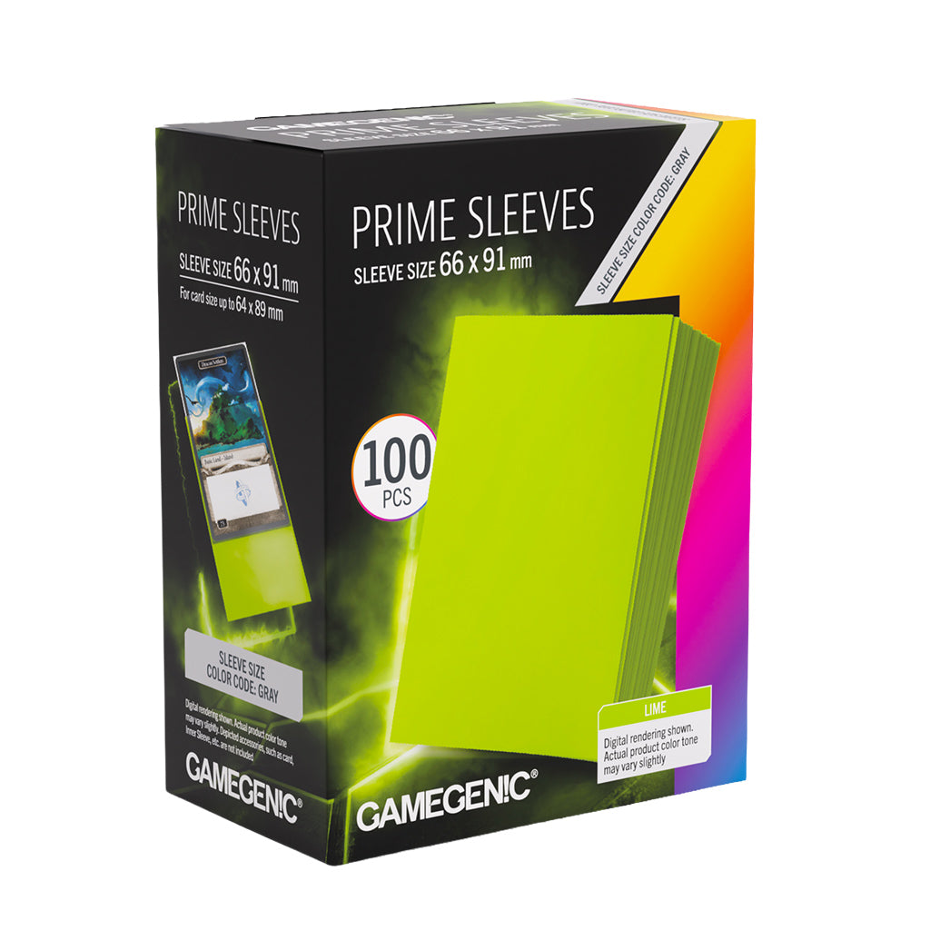 Gamegenic 100ct Prime Sleeves - Lime