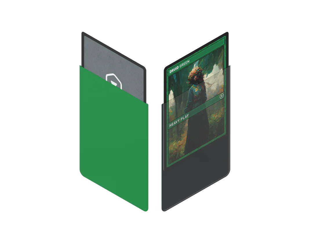 druid green heavy play curv sleeves