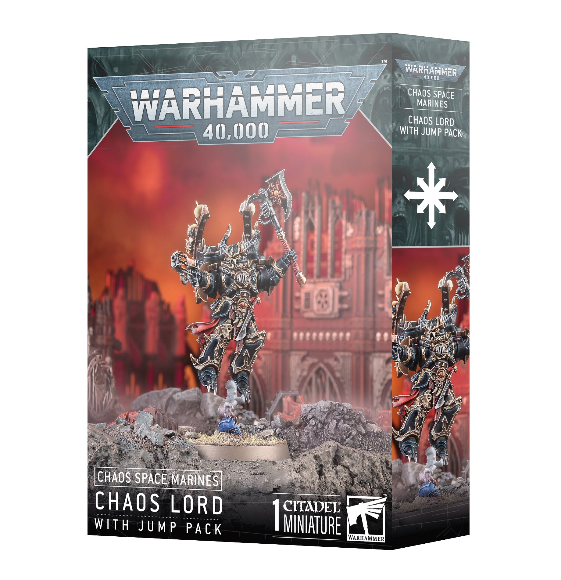 Warhammer 40K  Chaos Space Marines Chaos Lord with Jump Pack