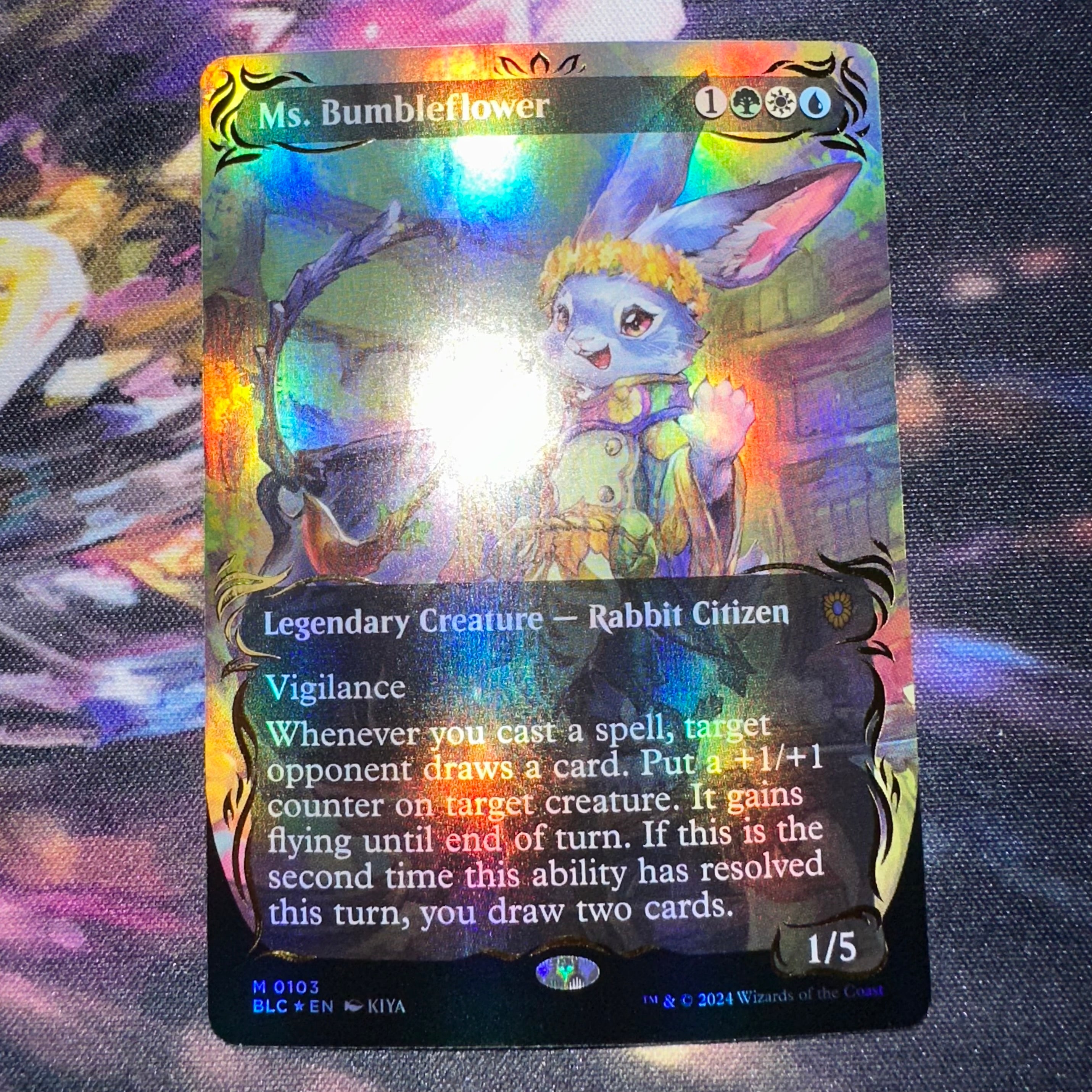 Ms. Bumbleflower Borderless Raised Foil - Near Mint