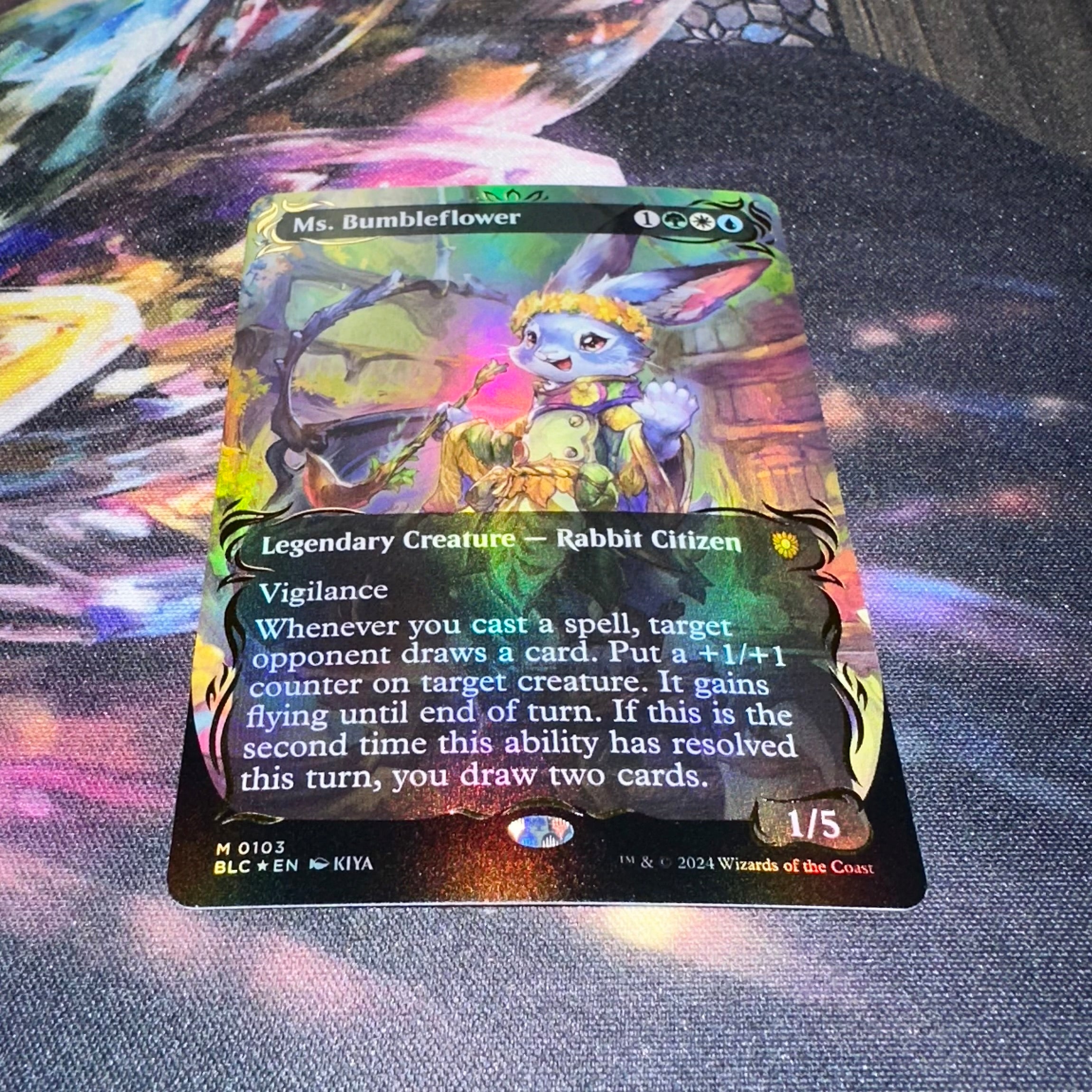 Ms. Bumbleflower Borderless Raised Foil - Near Mint
