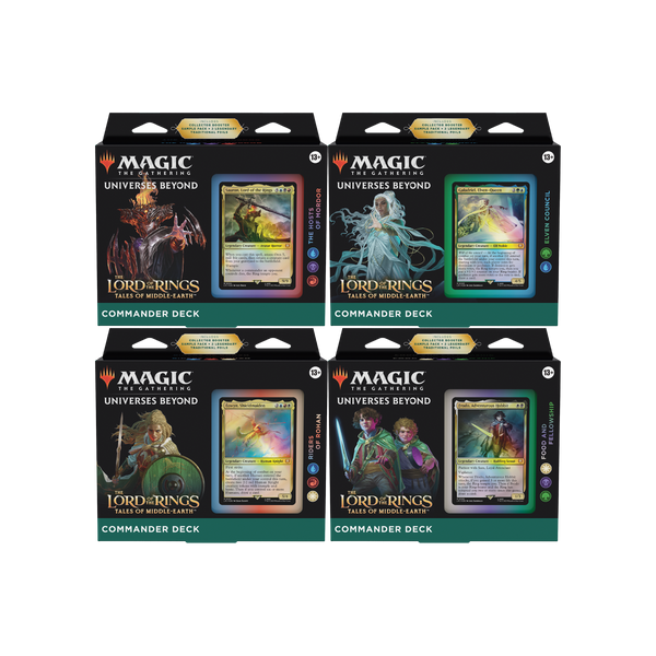 mtg lotr commander decks ranked Lord of the Rings Commander Deck Bundle (Set of 4)