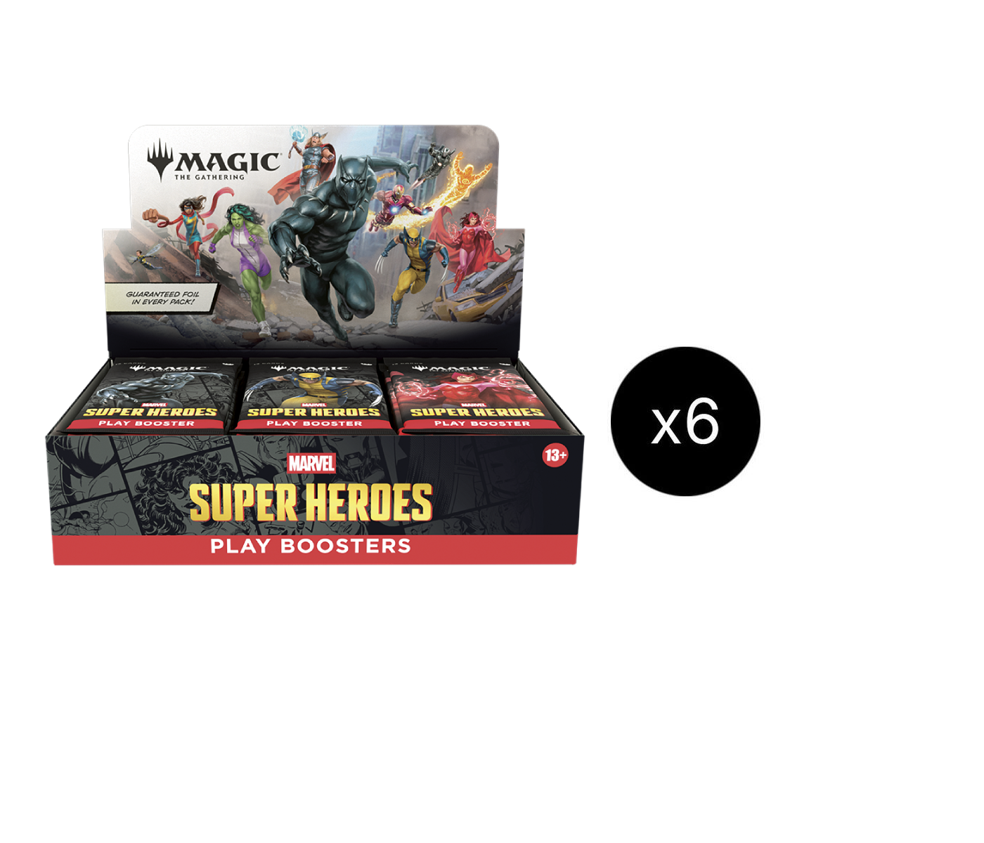 Marvel Super Heroes Play Booster Case (6 Boxes)