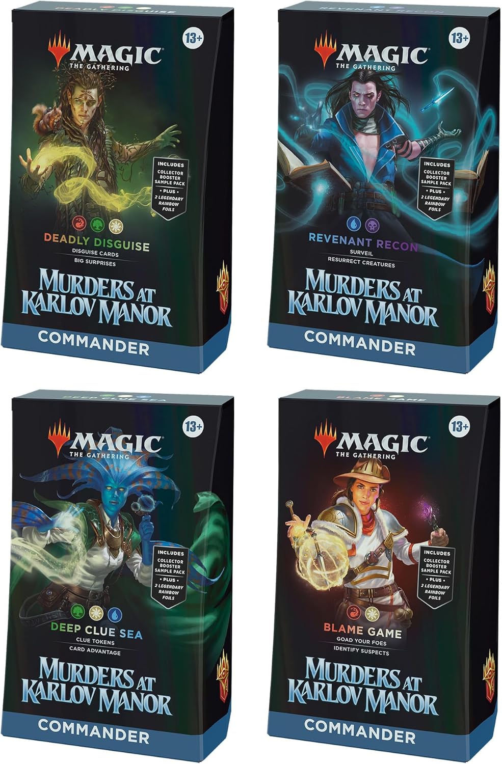 Murders at Karlov Manor Commander Deck Set of 4