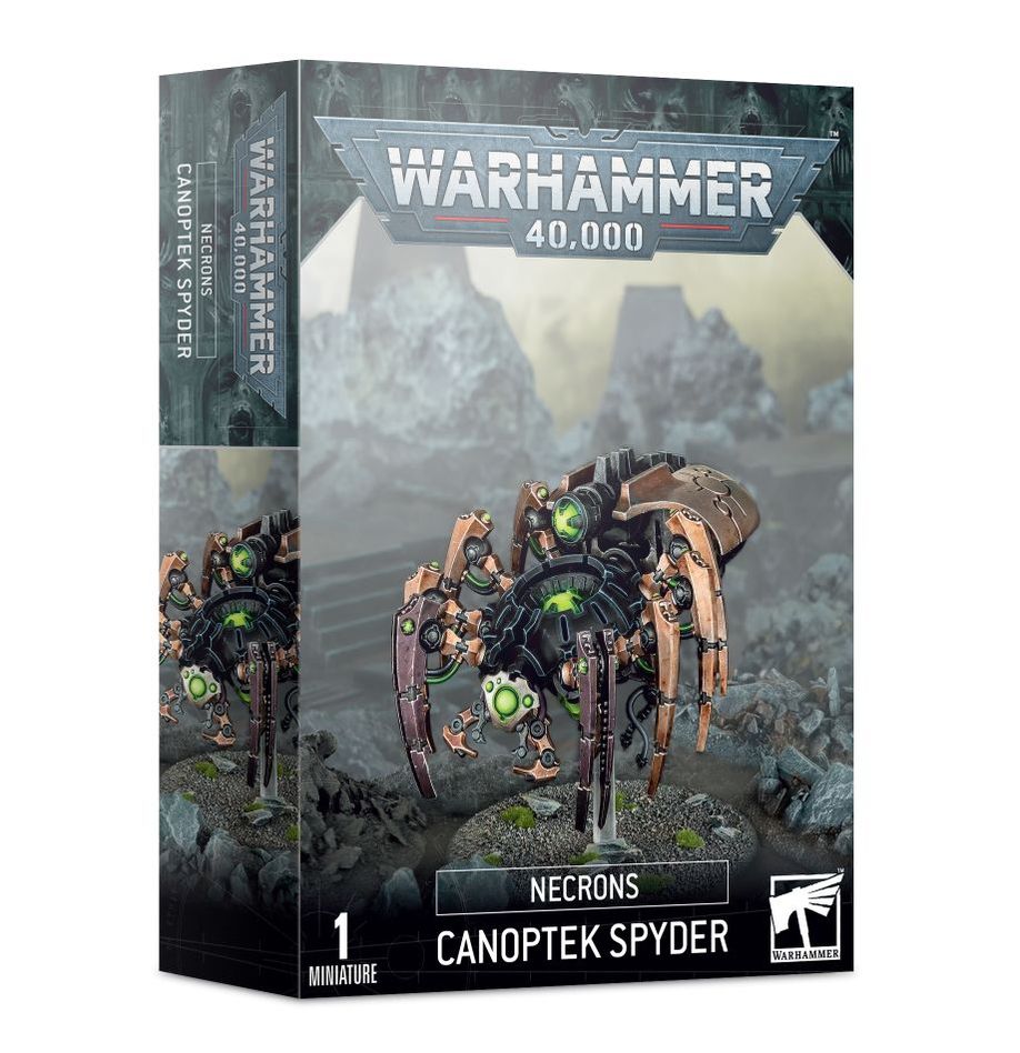 gold painted necrons canoptek spyder