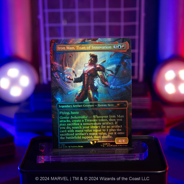 Secret Lair x Marvel Iron Man Rainbow Foil Edition