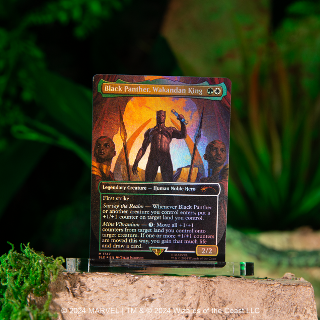 Secret Lair x Marvel Black Panther Rainbow Foil Edition