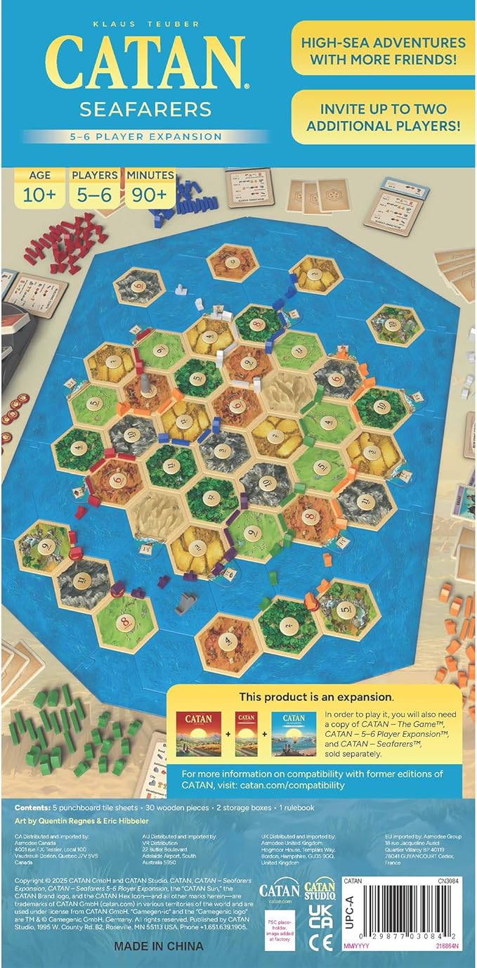CATAN Seafarers Expansion 5-6 Players (6th edition)