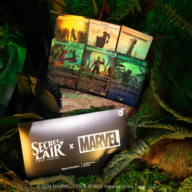 Secret Lair x Marvel Black Panther Rainbow Foil Edition
