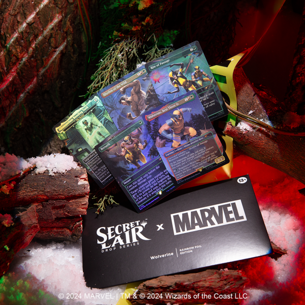 MTG Secret Lair x Marvel Wolverine Rainbow Foil Edition