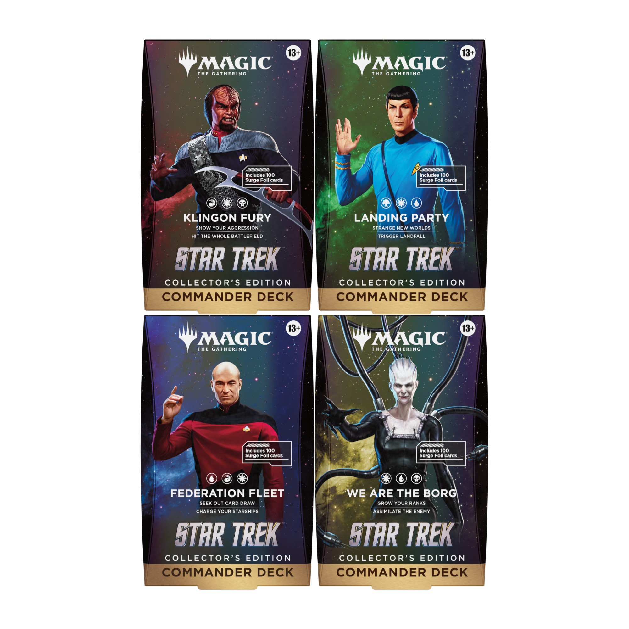 Star Trek Collector's Edition Commander Deck Set of 4 - Preorder